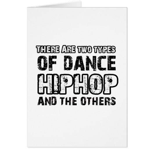 Hiphop dancing designs cards (Front)