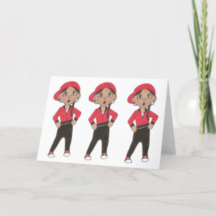 Hiphop Hip Hop Jazz Dance Class Dancer Letterpress Thank You Card