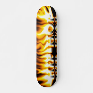 HipHop with Flames Skateboard Deck