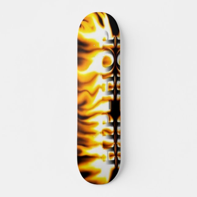HipHop with Flames Skateboard Deck (Front)