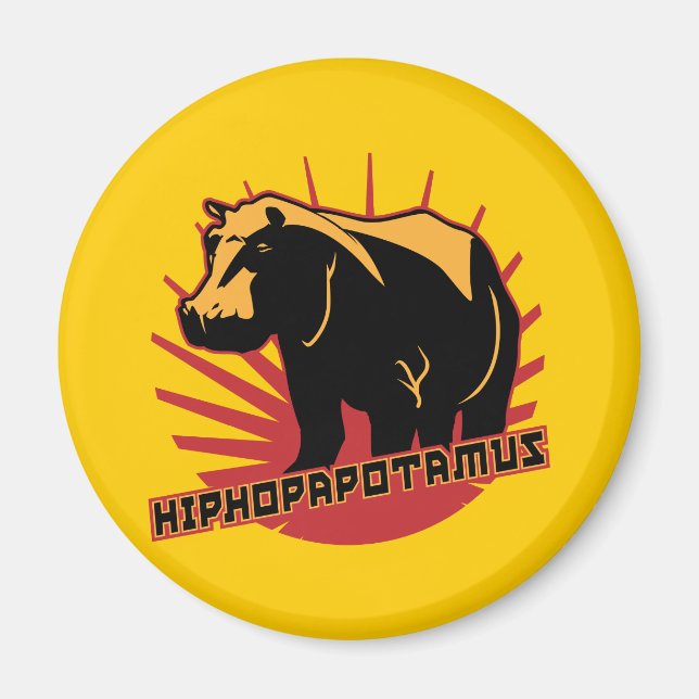 hiphopapotamus rhymenocerous magnet (Front)