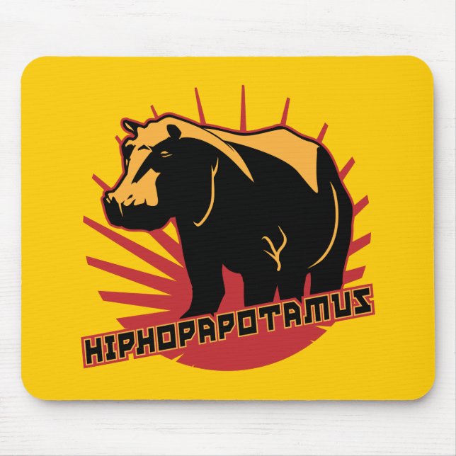hiphopapotamus rhymenocerous mouse pad (Front)