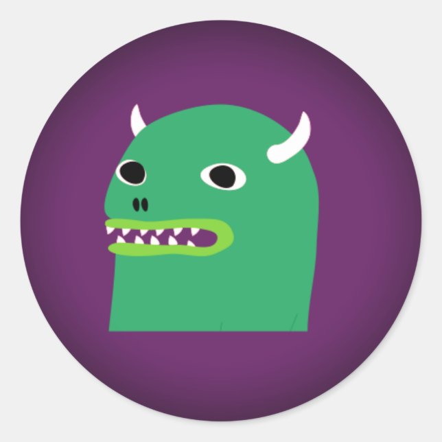 HipMonster Stick Classic Round Sticker (Front)