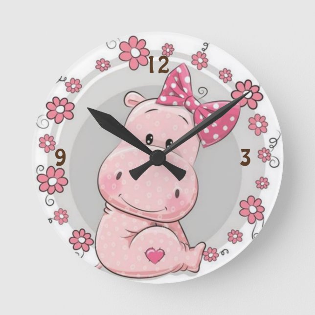 Hipo girl round clock (Front)