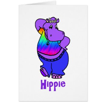 "hippe" Hippy Hippo by PugWiggles at Zazzle
