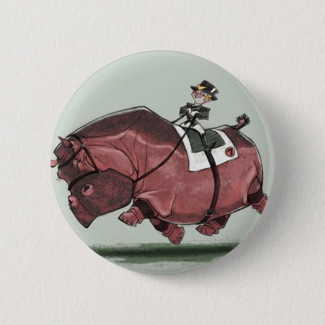 Hippestrian Pinback Button (Front)