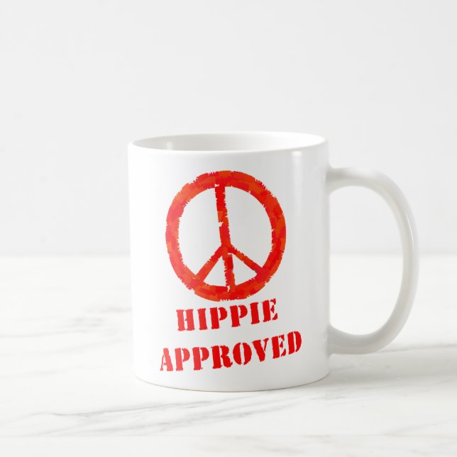 Hippie Approved Coffee Mug (Right)
