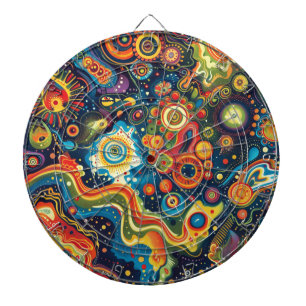 Hippie Art Dartboard
