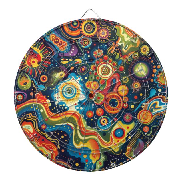 Hippie Art Dartboard (Front)