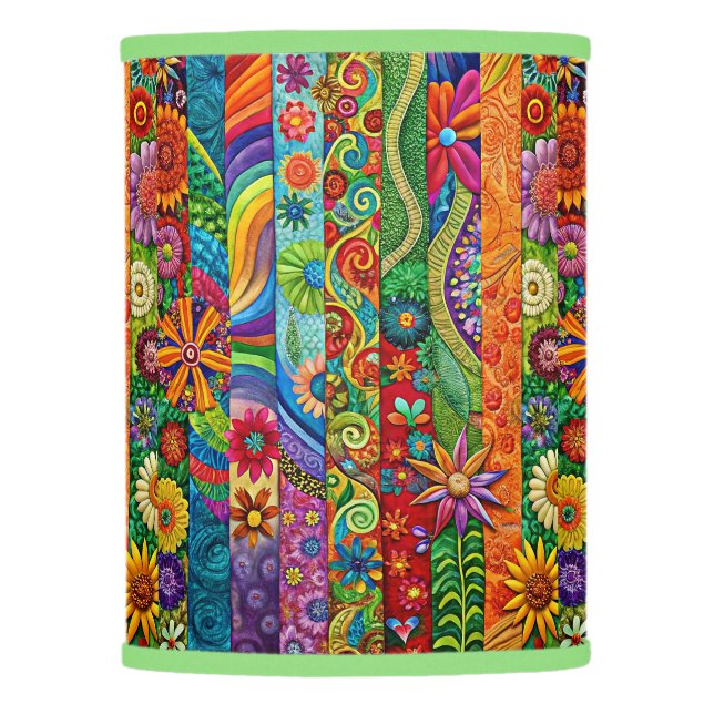 Hippie Art Lamp Shade (Front)