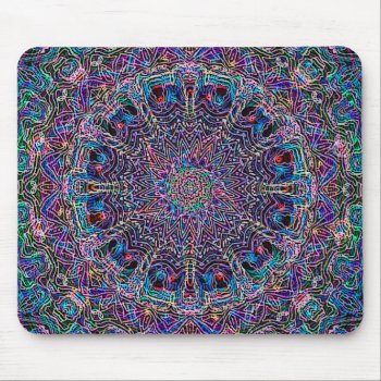 Hippie Art Psychadelic Print Mouse Pad by thetreeoflife at Zazzle