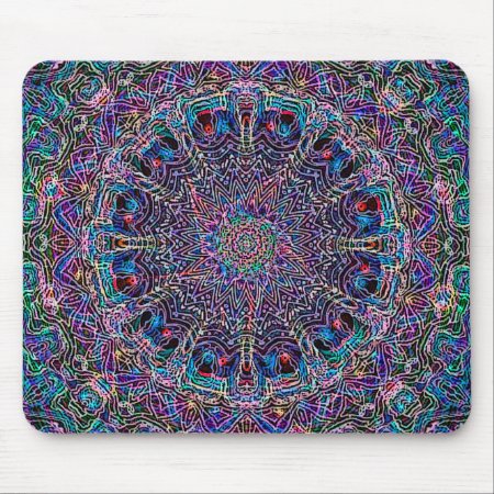 Hippie Art Psychadelic Print Mouse Pad