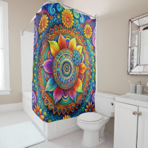 Hippie Art Shower Curtain