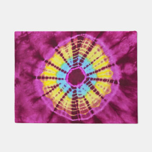 Hippie batik circle doormat