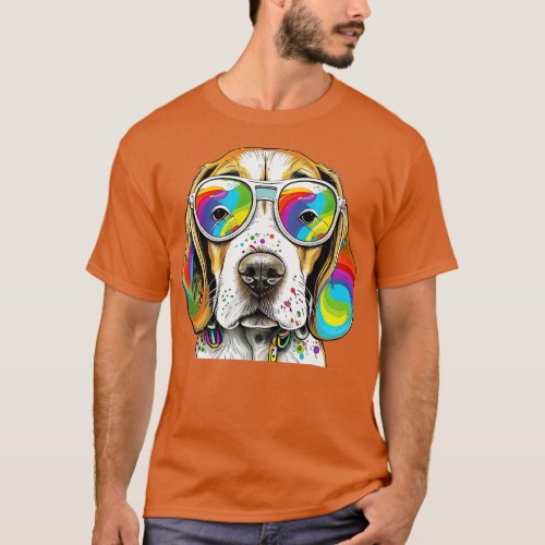 Hippie Beagle 4 T_Shirt
