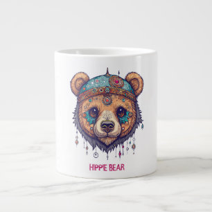 Hippie Bear I Giant Coffee Mug