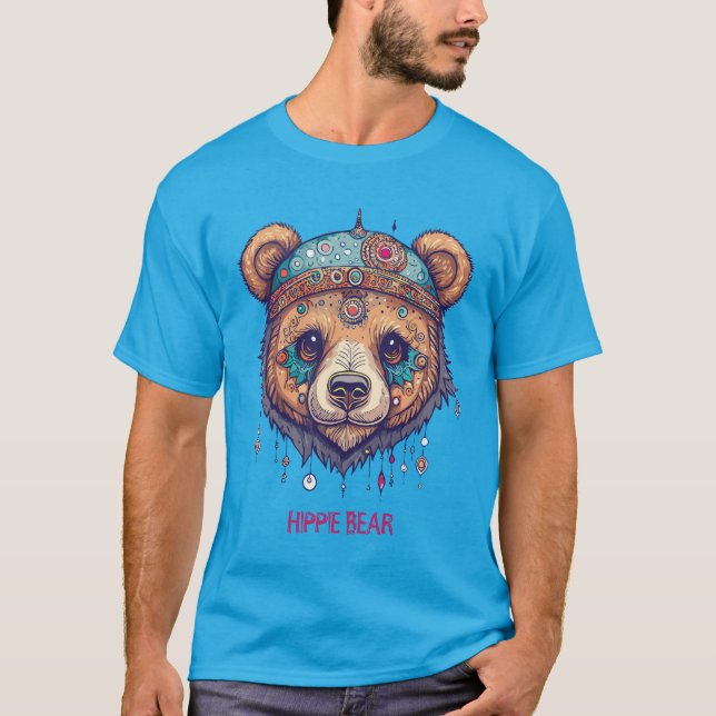 Hippie Bear I T-Shirt (Front)