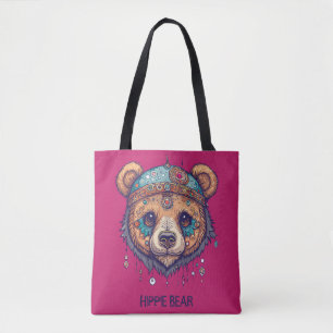 Hippie Bear I Tote Bag