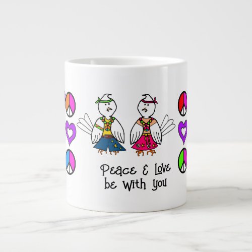 Hippie Bird Couple Mug