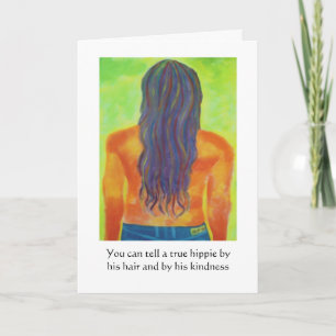 Hippie Birthday Card