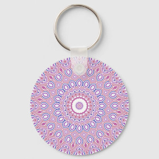 Hippie Boho Funky Groovy Bohemian Kaleidoscope Keychain