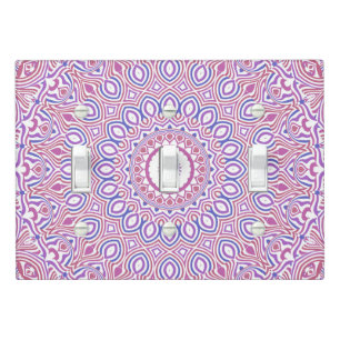 Hippie Boho Funky Groovy Bohemian Kaleidoscope Light Switch Cover