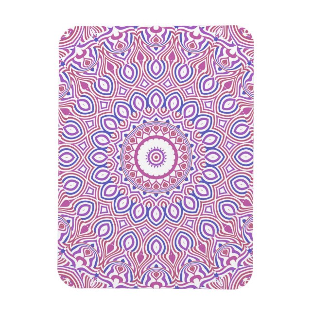 Hippie Boho Funky Groovy Bohemian Kaleidoscope Magnet (Vertical)