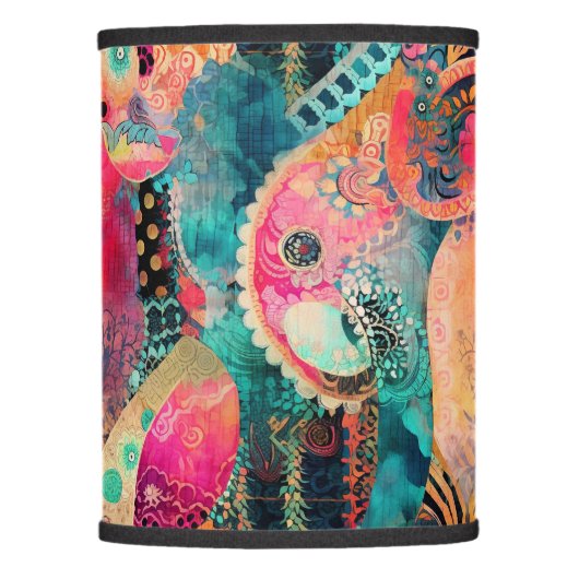 Hippie Boho Lamp Shade (Front)