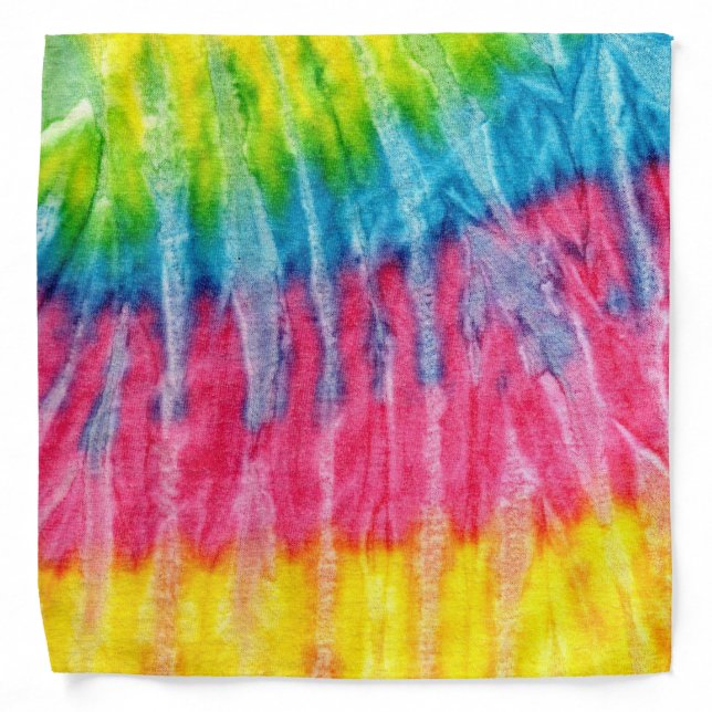 Hippie Boho Tie-Dye Bandana (Front)