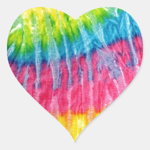 Hippie Boho Tie_Dye Heart Sticker