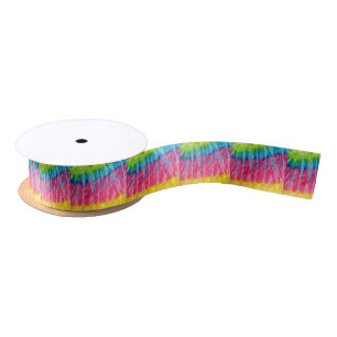 Hippie Boho Tie-Dye Satin Ribbon