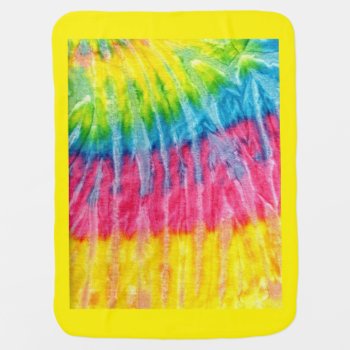 Hippie Boho Tie-dye Stroller Blanket by StuffOrSomething at Zazzle