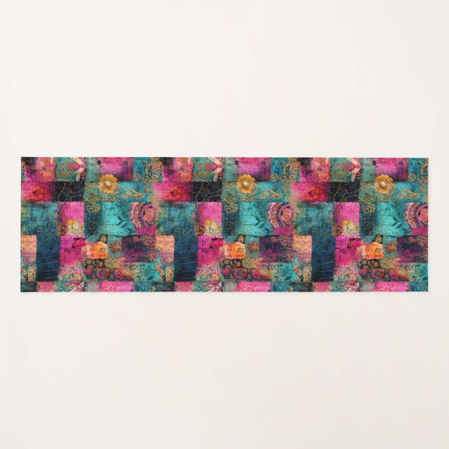 Hippie Boho Yoga Mat (Front (Horizontal))