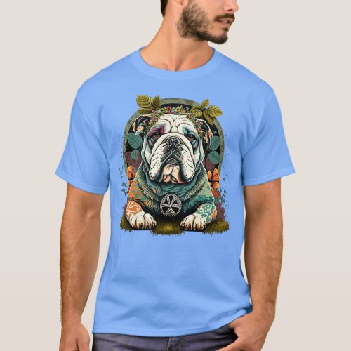 Hippie Bulldog 3 T_Shirt