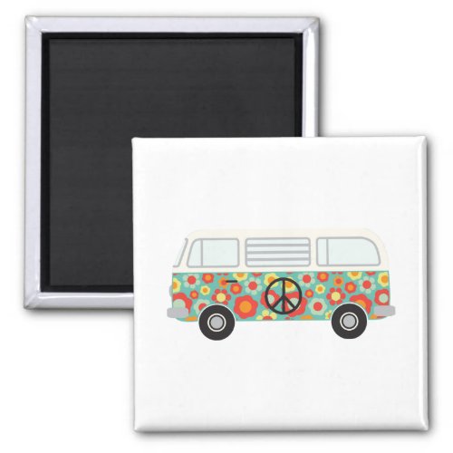 Hippie Bus Magnet