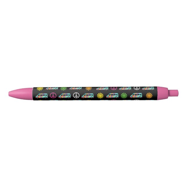 Hippie Bus Peace Sign 70s Pen (Front)