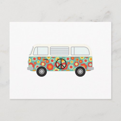 Hippie Bus Postcard