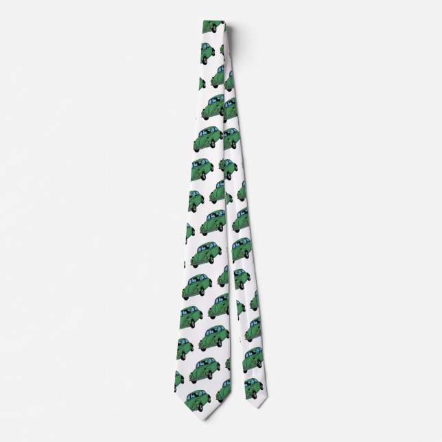 Hippie Car Drawing Tie (Front)