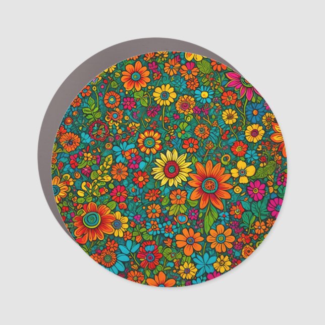 Hippie Car Magnet (Front)