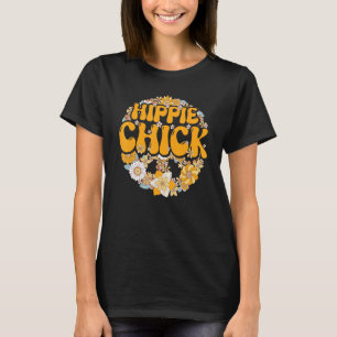 Hippie Chick Hippie Floral Groovy T-Shirt