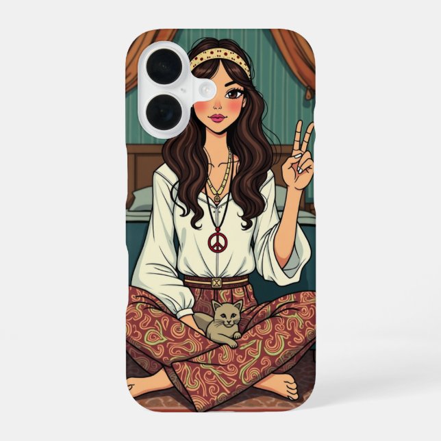 Hippie Chick iPhone Case (Back)