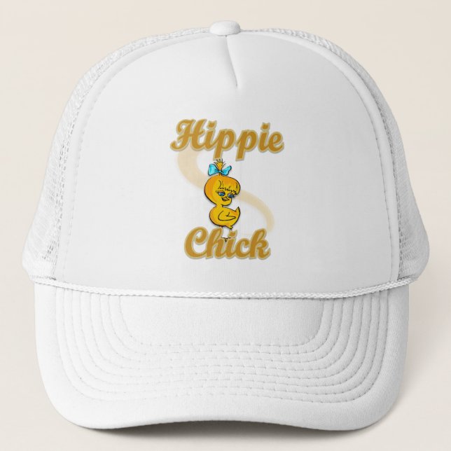 Hippie Chick Trucker Hat (Front)