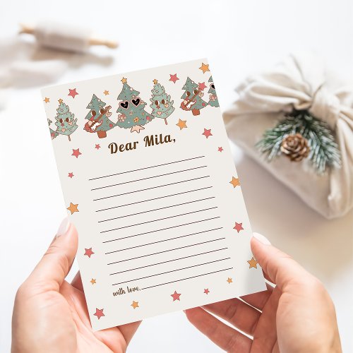 Hippie Christmas Time Capsule Note Message Card