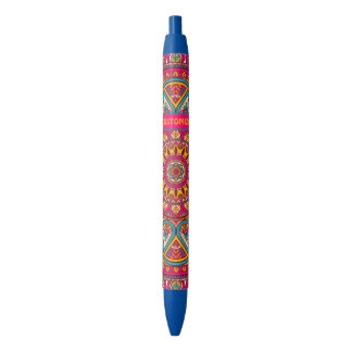 Hippie Colorful Pink Mandela 70s Boho Pen