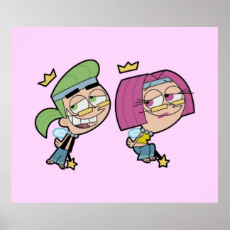 Hippie Cosmo And Wanda Poster
