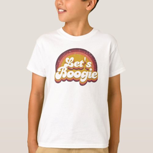Hippie Counterculture Lets Boogie Hippie Design T_Shirt