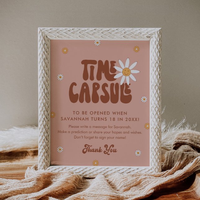 HIPPIE DAZE Groovy Time Capsule Sign (Creator Uploaded)