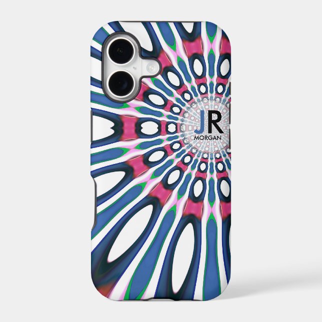 Hippie 'delica Fruity Slice Monogram Custom Name Iphone Case (Back)