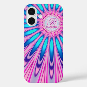Hippie 'delica Pink Blue Tie Dye iPhone 16 Case