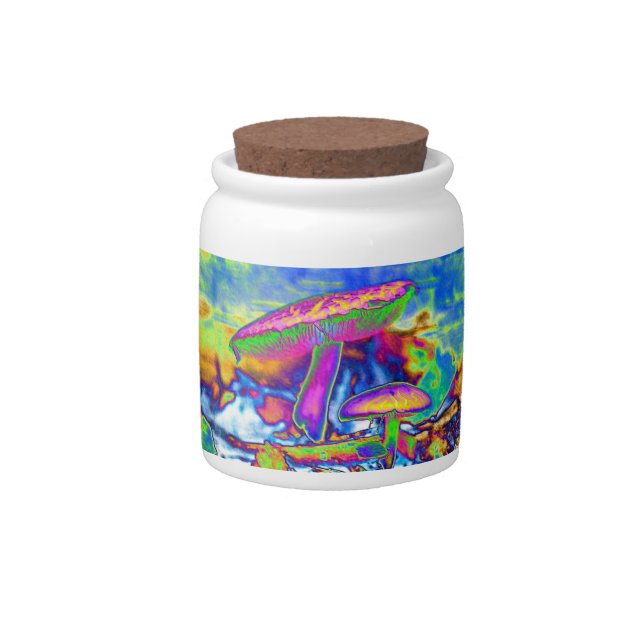 Hippie Dippie Trippy 'Shrooms Cookie Jar (Front)